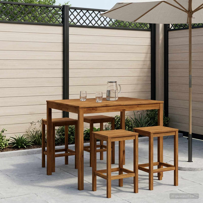 Masă de Bar în Grădină natural 110 x 108,5 x 105 cm WALTI
