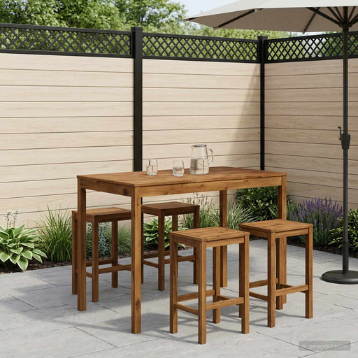 Masă de Bar în Grădină natural 147 x 88,5 x 105 cm - WALTI WALTI