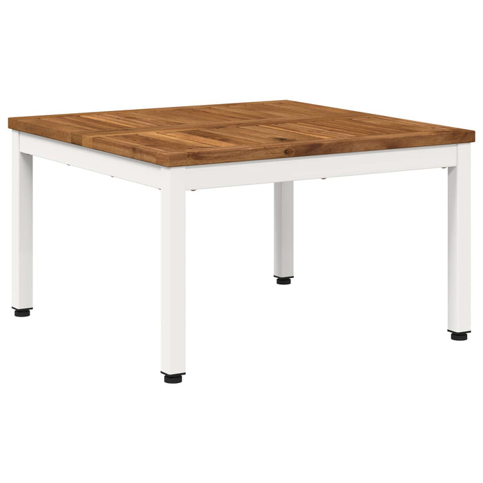 Masă de cafea Natural și Alb 60 x 60,5 x 36 cm WALTI