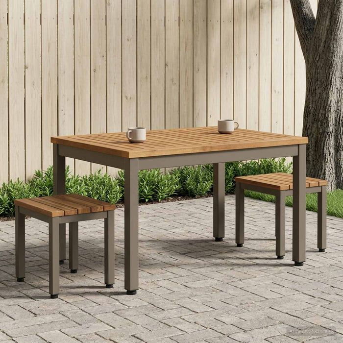 Masă de cafea Natural și Cafea 49 x 68,5 x 36 cm WALTI