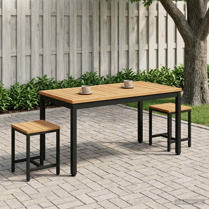 Masă de cafea Natural și Negru 50 x 100,5 x 45 cm - WALTI WALTI