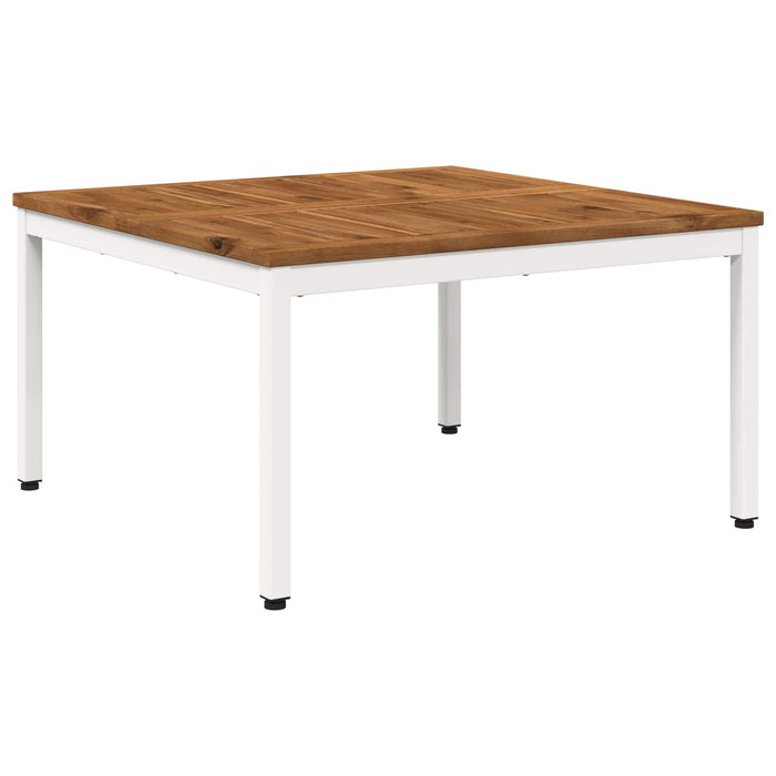 Masă de cafea Natural și Alb 80 x 80,5 x 45 cm WALTI