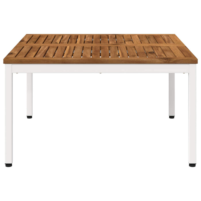 Masă de cafea Natural și Alb 80 x 80,5 x 45 cm WALTI