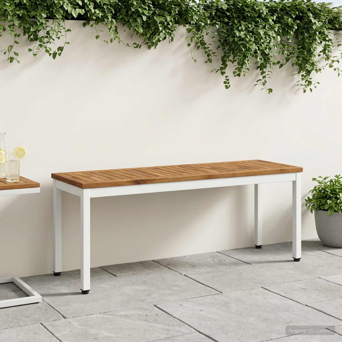 Bancă de grădină 108,5 x 35 x 45 cm Lemn Solid de Acacia - WALTI WALTI
