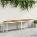 Bancă de grădină 161 x 35 x 45 cm Lemn Solid de Acacia - WALTI WALTI