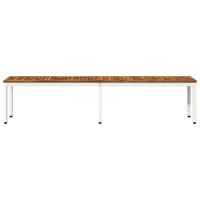 Bancă de grădină 201 x 35 x 45 cm Lemn Solid de Acacia - WALTI WALTI