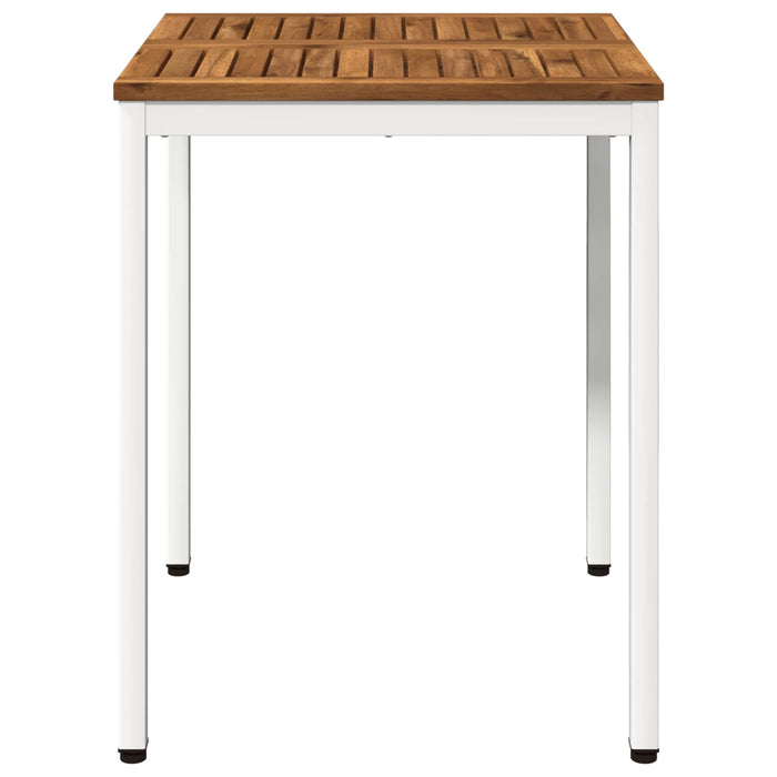 Masă de cină pentru grădină Natural și Alb 60 x 60,5 x 75 cm WALTI