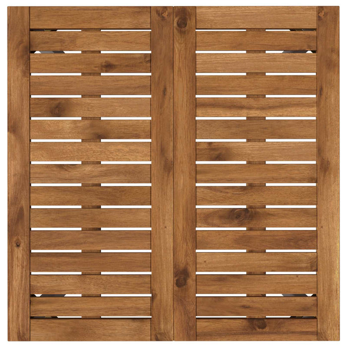 Masă de cină pentru grădină Natural și Alb 60 x 60,5 x 75 cm WALTI