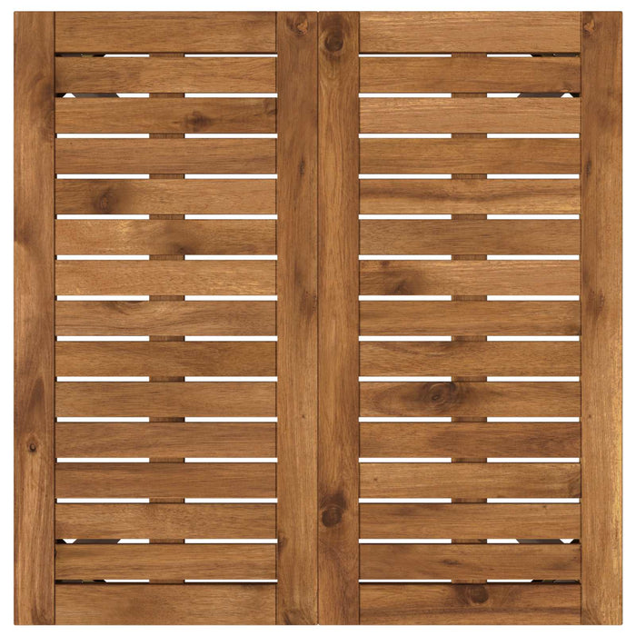 Masă de cină pentru grădină Natural și Cafea 60 x 60,5 x 75 cm WALTI