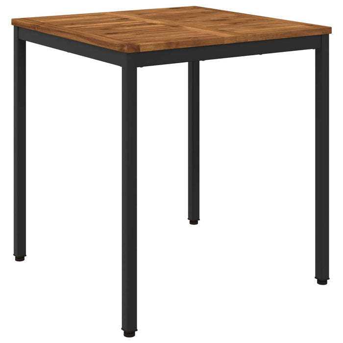 Masă de cină pentru grădină Natural și Negru 70 x 68,5 x 75 cm WALTI