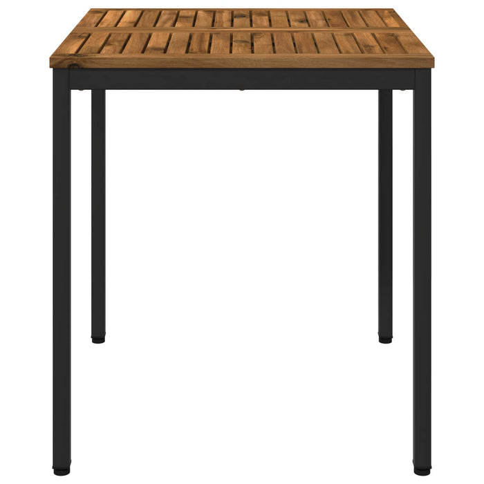 Masă de cină pentru grădină Natural și Negru 70 x 68,5 x 75 cm WALTI