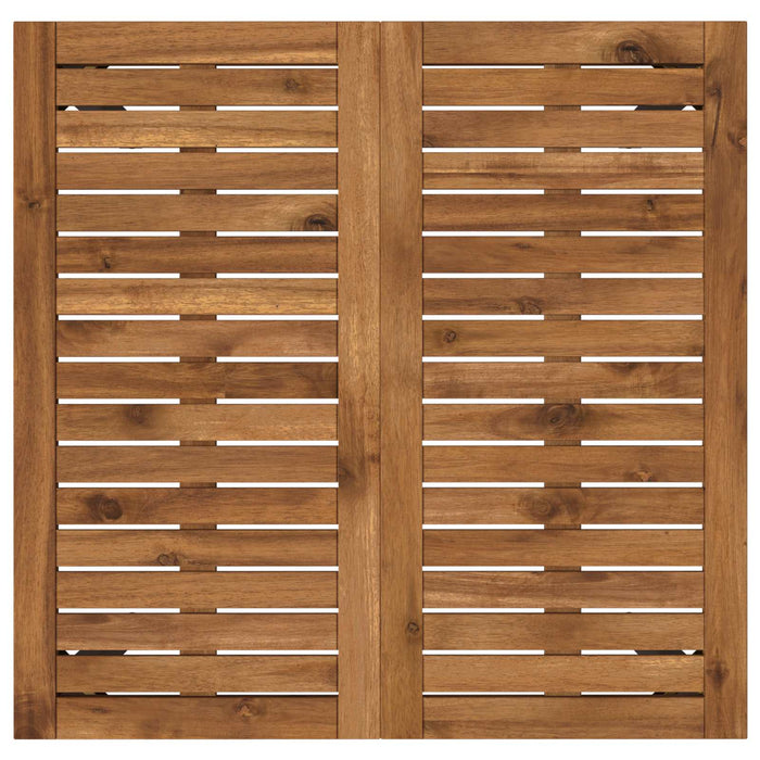 Masă de cină pentru grădină Natural și Negru 70 x 68,5 x 75 cm WALTI