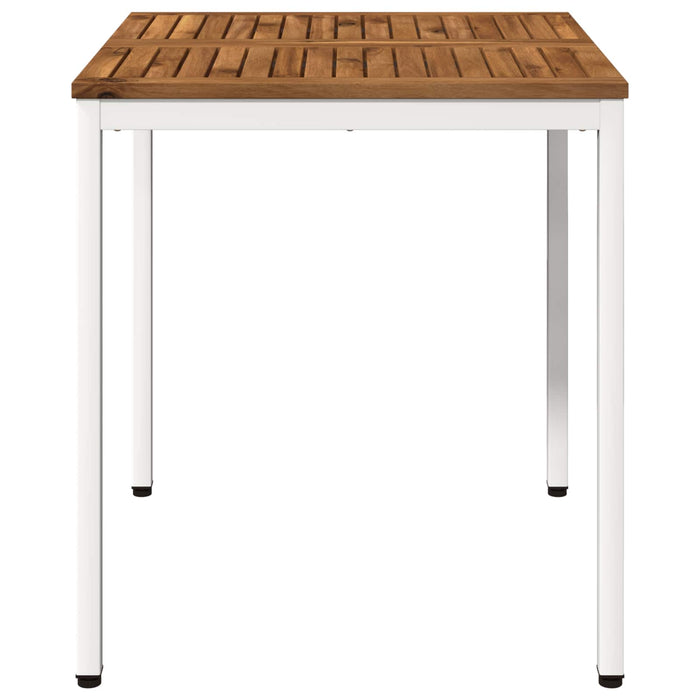 Masă de cină pentru grădină Natural și Alb 70 x 68,5 x 75 cm WALTI