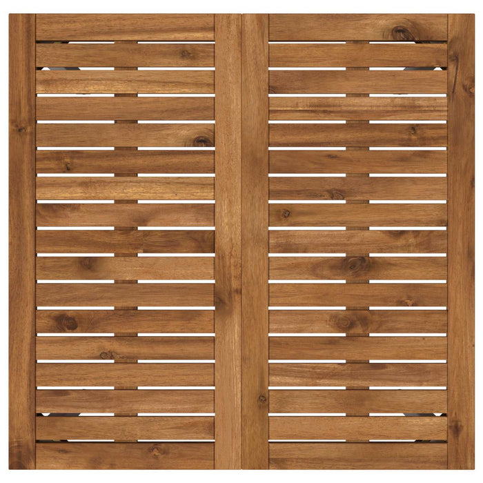 Masă de cină pentru grădină Natural și Alb 70 x 68,5 x 75 cm WALTI