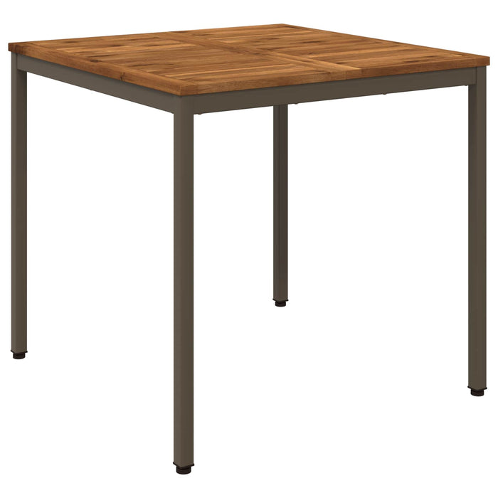Masă de cină pentru grădină Natural și Cafea 80 x 80,5 x 75 cm WALTI