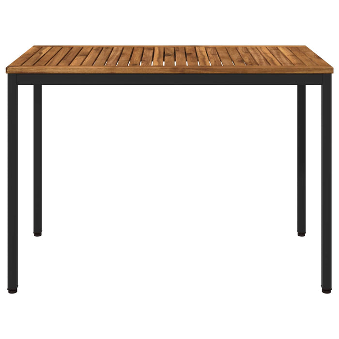 Masă de cină pentru grădină Natural și Negru 108,5 x 55 x 75 cm WALTI