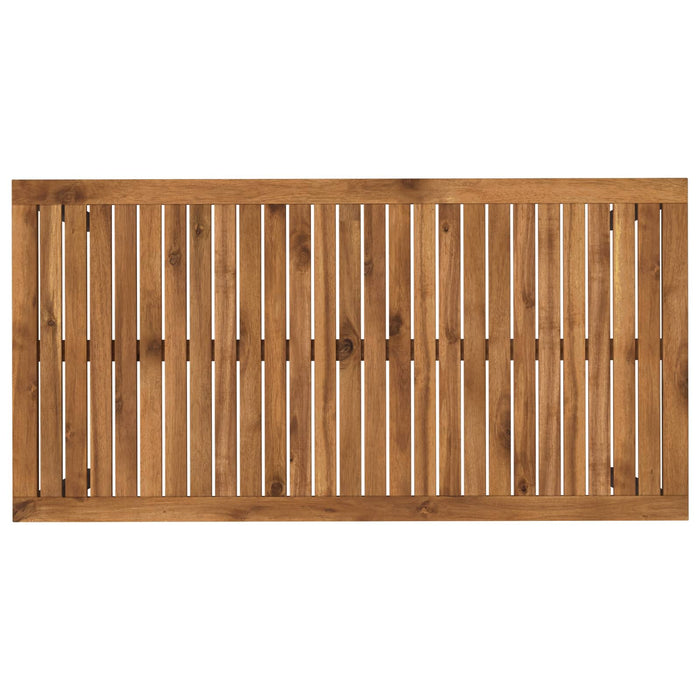 Masă de cină pentru grădină Natural și Negru 108,5 x 55 x 75 cm WALTI