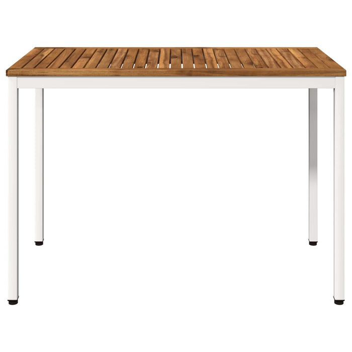 Masă de cină pentru grădină Natural și Alb 108,5 x 55 x 75 cm WALTI