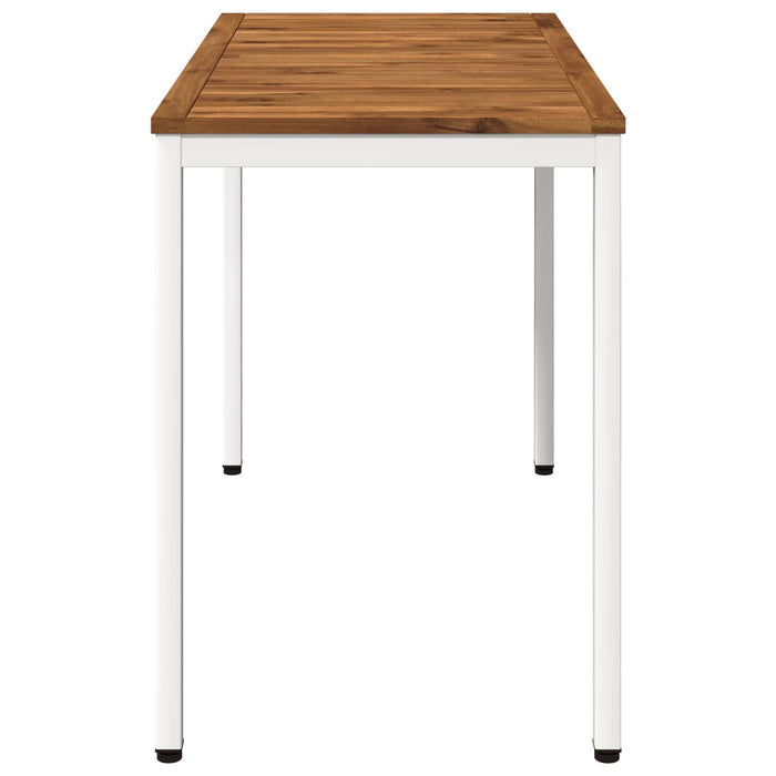 Masă de cină pentru grădină Natural și Alb 108,5 x 55 x 75 cm WALTI