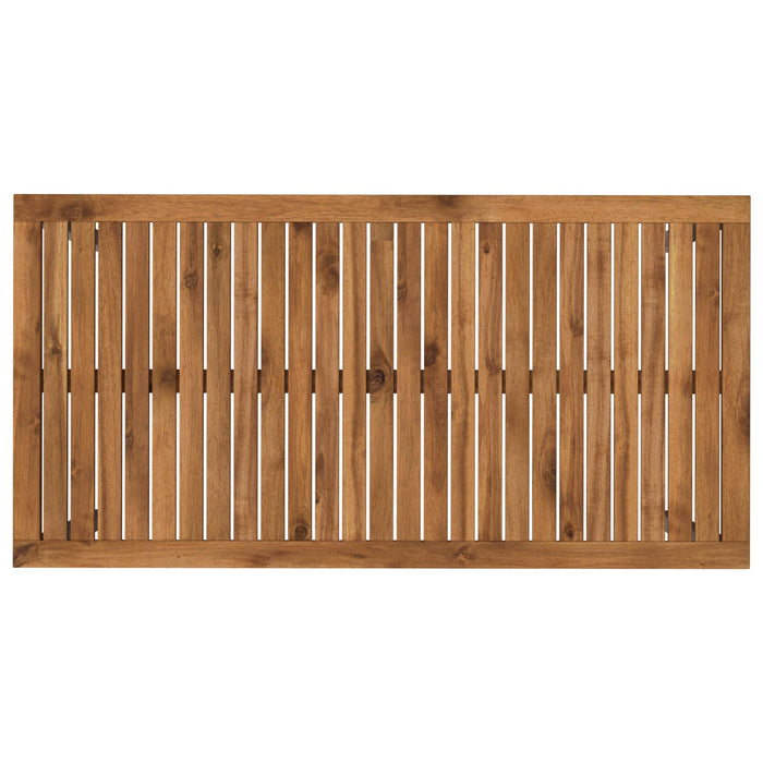 Masă de cină pentru grădină Natural și Alb 108,5 x 55 x 75 cm WALTI
