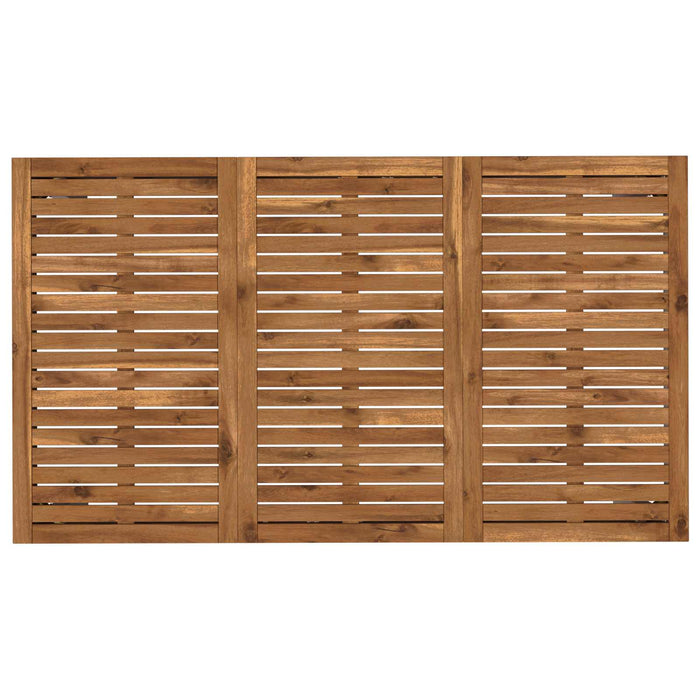 Masă de cină pentru grădină Natural și Alb 141 x 80,5 x 75 cm WALTI