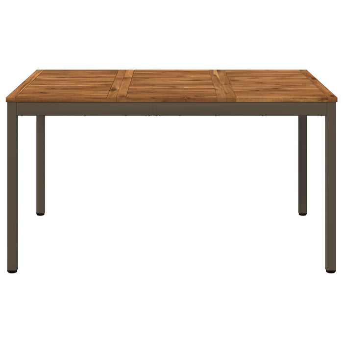 Masă de cină pentru grădină Natural și Cafea 141 x 80,5 x 75 cm WALTI