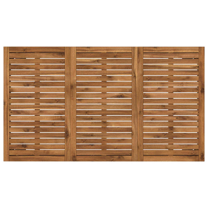 Masă de cină pentru grădină Natural și Cafea 141 x 80,5 x 75 cm WALTI