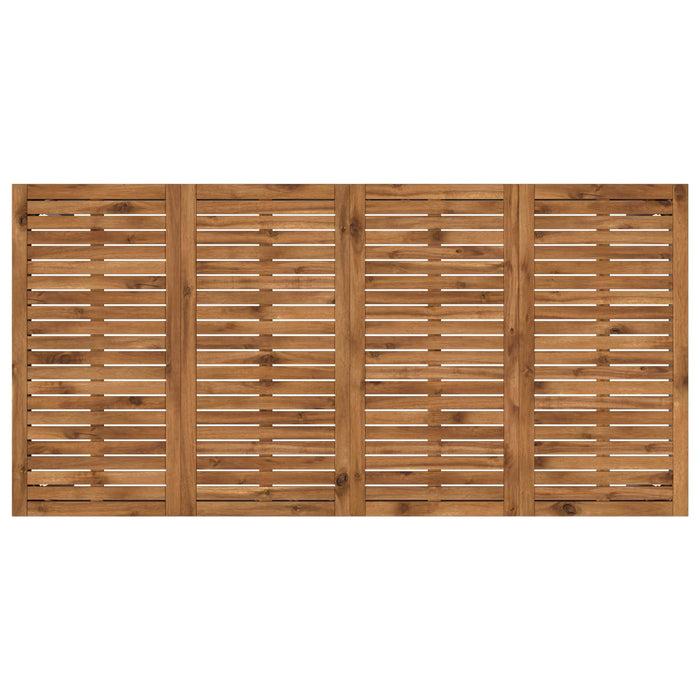 Masă de cină pentru grădină Natural și Alb 147 x 88,5 x 75 cm WALTI