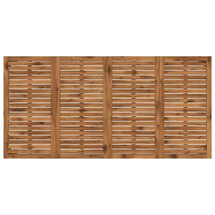 Masă de cină pentru grădină Natural și Alb 180 x 88,5 x 75 cm WALTI