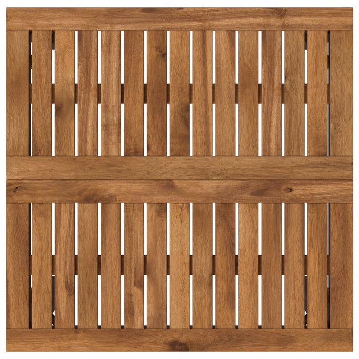 Masă de Bar în Grădină Natural și Negru 60 x 60,5 x 105 cm WALTI