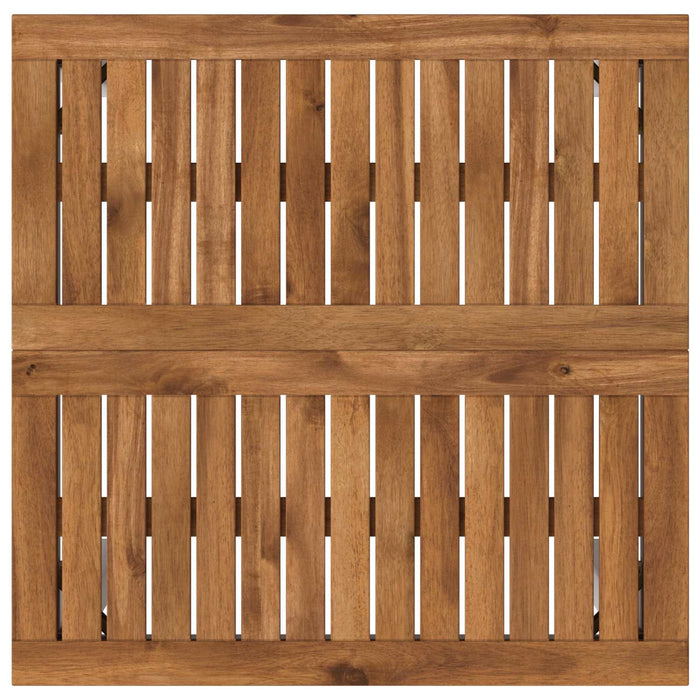 Masă de Bar în Grădină Natural și Alb 60 x 60,5 x 105 cm WALTI