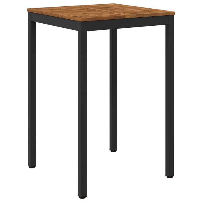 Masă de Bar în Grădină Natural și Negru 70 x 68,5 x 105 cm - WALTI WALTI