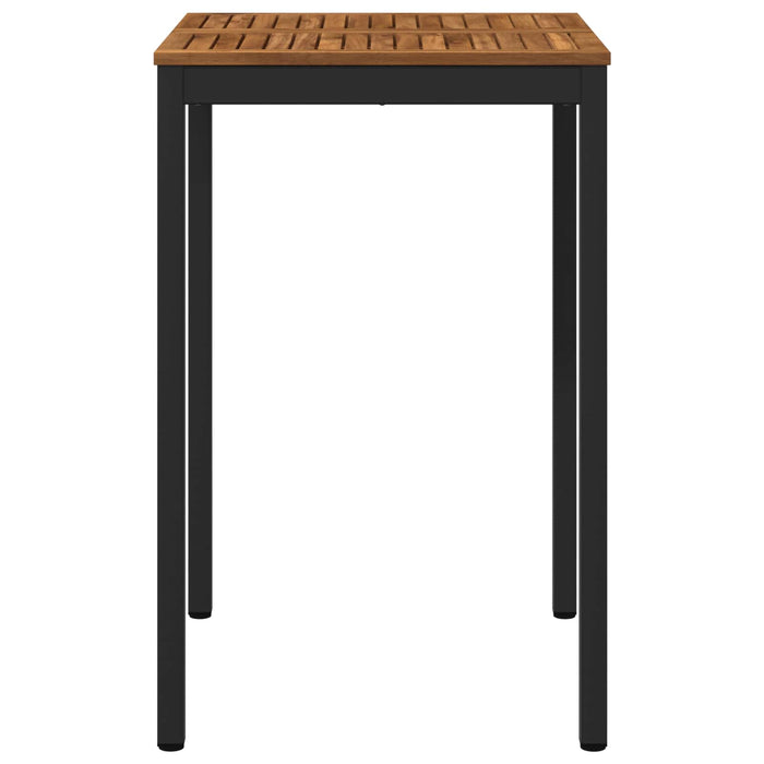 Masă de Bar în Grădină Natural și Negru 70 x 68,5 x 105 cm - WALTI WALTI