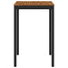 Masă de Bar în Grădină Natural și Negru 70 x 68,5 x 105 cm - WALTI WALTI