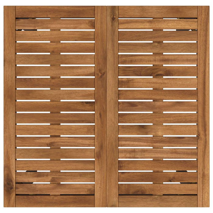Masă de Bar în Grădină Natural și Negru 70 x 68,5 x 105 cm - WALTI WALTI