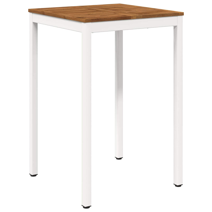 Masă de Bar în Grădină Natural și Alb 70 x 68,5 x 105 cm - WALTI WALTI