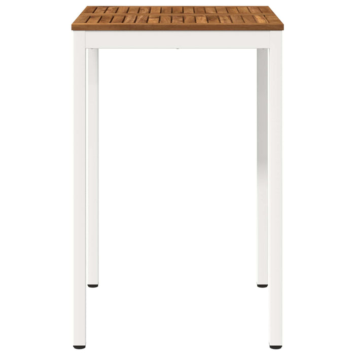 Masă de Bar în Grădină Natural și Alb 70 x 68,5 x 105 cm - WALTI WALTI