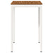 Masă de Bar în Grădină Natural și Alb 70 x 68,5 x 105 cm - WALTI WALTI