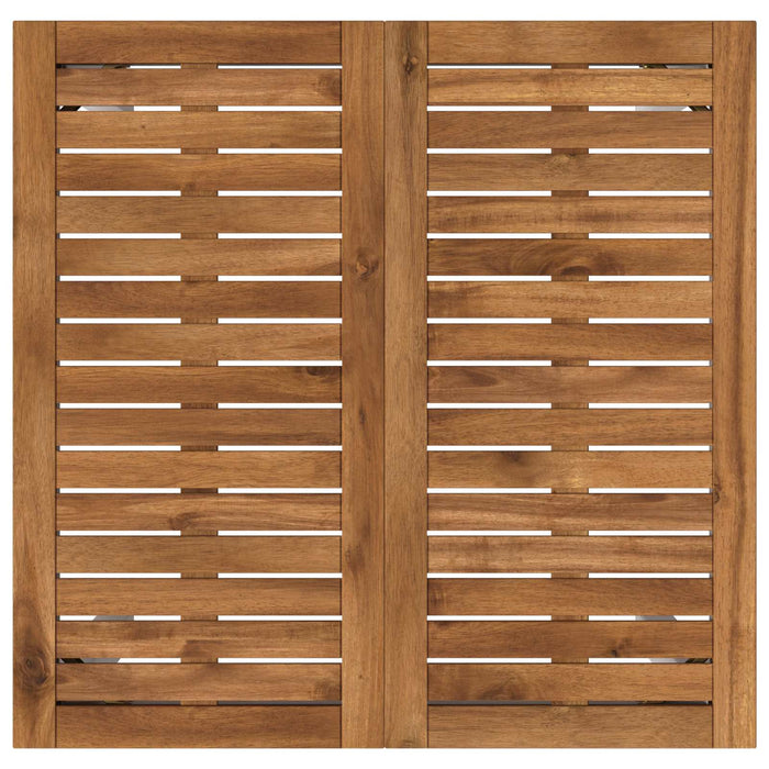 Masă de Bar în Grădină Natural și Alb 70 x 68,5 x 105 cm - WALTI WALTI