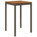 Masă de Bar în Grădină Natural și Cafea 70 x 68,5 x 105 cm - WALTI WALTI