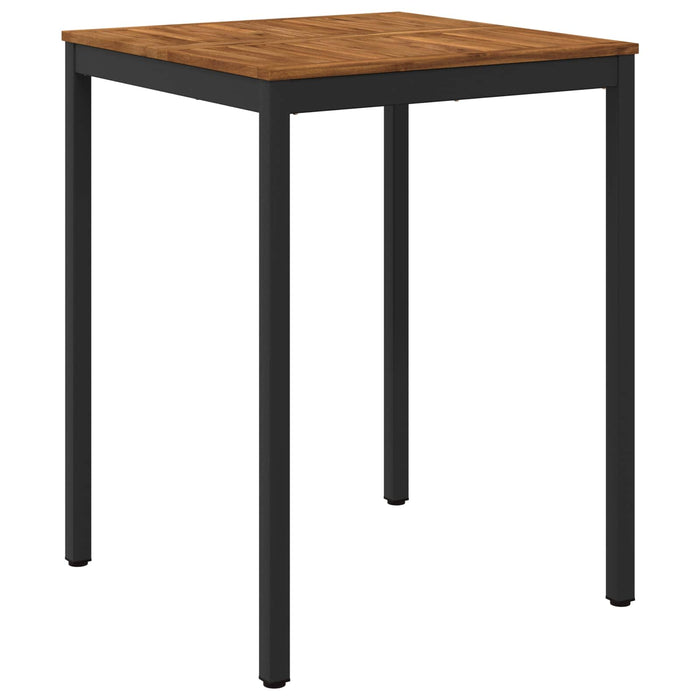 Masă de Bar în Grădină Natural și Negru 80 x 80,5 x 105 cm - WALTI WALTI