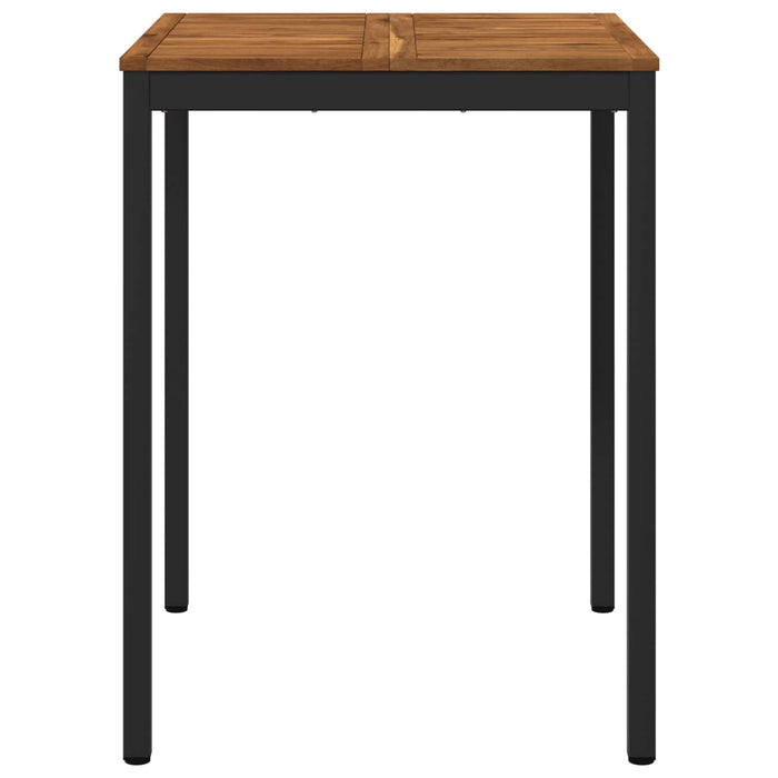 Masă de Bar în Grădină Natural și Negru 80 x 80,5 x 105 cm - WALTI WALTI