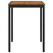 Masă de Bar în Grădină Natural și Negru 80 x 80,5 x 105 cm - WALTI WALTI
