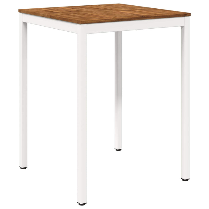 Masă de Bar în Grădină Natural și Alb 80 x 80,5 x 105 cm - WALTI WALTI