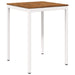 Masă de Bar în Grădină Natural și Alb 80 x 80,5 x 105 cm - WALTI WALTI