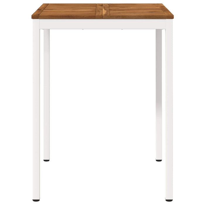 Masă de Bar în Grădină Natural și Alb 80 x 80,5 x 105 cm - WALTI WALTI