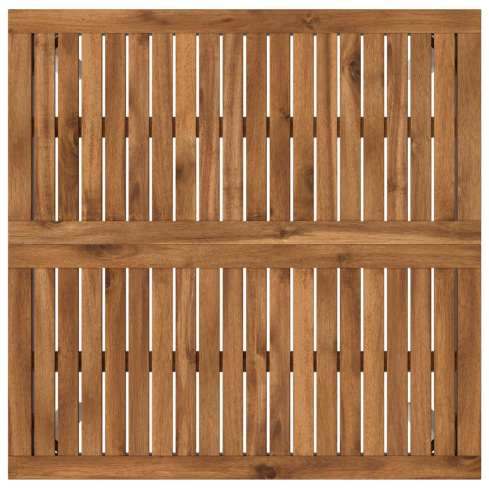 Masă de Bar în Grădină Natural și Alb 80 x 80,5 x 105 cm - WALTI WALTI