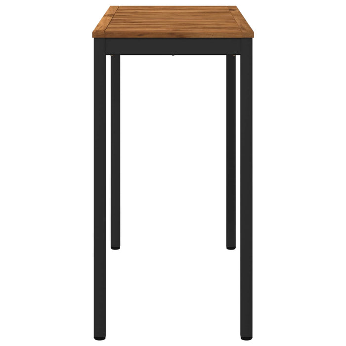 Masă de Bar în Grădină Natural și Negru 108,5 x 55 x 105 cm - WALTI WALTI