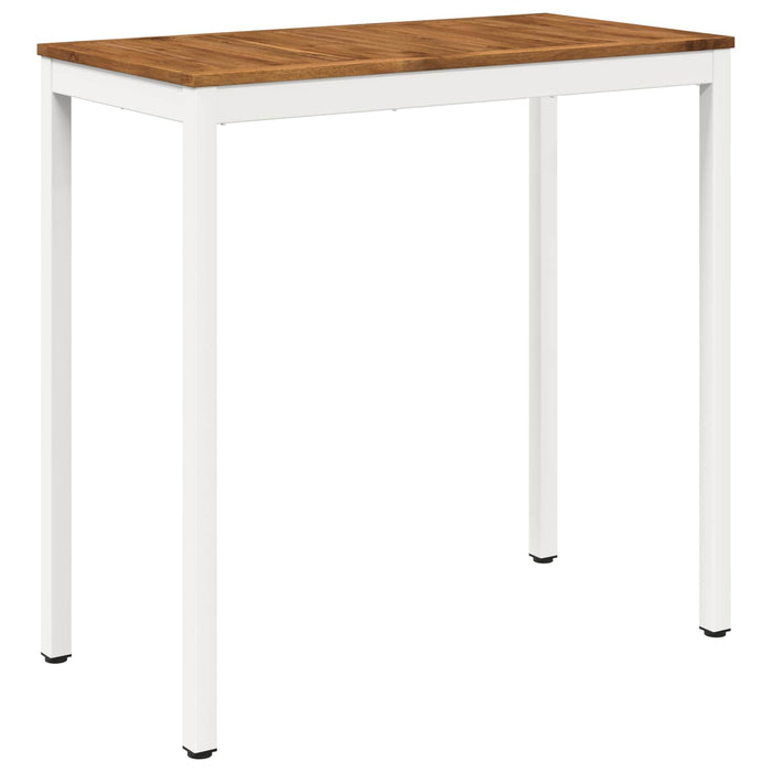 Masă de Bar în Grădină Natural și Alb 108,5 x 55 x 105 cm - WALTI WALTI