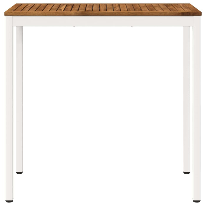 Masă de Bar în Grădină Natural și Alb 108,5 x 55 x 105 cm - WALTI WALTI